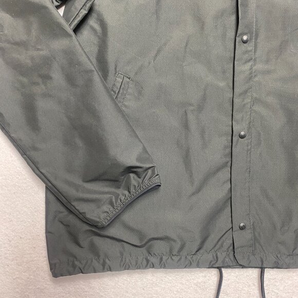 Herschel Rain Jacket Men's M Black Polyester Snap Button Lightweight - Picture 7 of 13